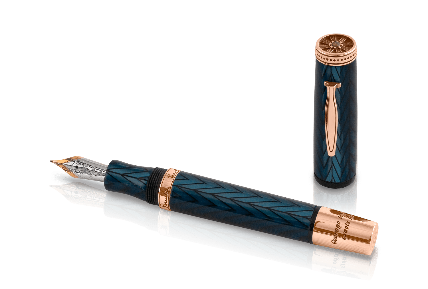 Amelia Earhart Rose Gold Fountain Pen